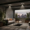 Ideal Lux 092324 kültéri mennyezeti lámpa Gun Alluminio 1x28W|GU10|IP44 - ezüst