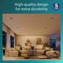 Philips 8720169376083 süllyeszthető lámpakészlet Peridot  GU10 | fekete