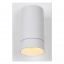 Lucide 09831/01/31 kültéri fali lámpa Taylor 1x5W | GU10 | IP54 - fehér, spot, állítható, mozgásérzékelő