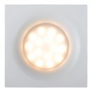 Lucide 09924/01/31 süllyeszthető spotlámpa Ziva 1x50W | GU10 | IP44 - fürdőszobai, fehér, négyzet alakú