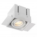 Lucide 09925/01/31 süllyeszthető spotlámpa Trimless 1x50W | GU10 - fehér, állítható, szabályozható