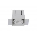 Lucide 09925/01/31 süllyeszthető spotlámpa Trimless 1x50W | GU10 - fehér, állítható, szabályozható