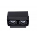 Lucide 09925/02/30 süllyeszthető spotlámpa Trimless 2x50W | GU10 - fekete, állítható, szabályozható