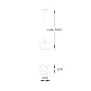 Zuma Line 133867-027989 mennyezeti függőlámpa OMI G9