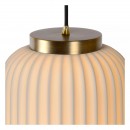 Lucide 13435/01/31 mennyezeti függőlámpa Gosse 1x40W | E27 - fehér, porcelán, szabályozható