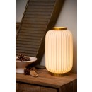 Lucide 13535/34/31 asztali kislámpa Gosse 1x40W | E14 - fehér, porcelán, kábelkapcsoló