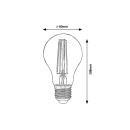 Rabalux 1513 LED intelligens szénszálas izzó 1x6W | E27 | 700lm | 3000-6500K | RGB - szabályozható, átlátszó