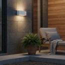 Ideal Lux 158822 kültéri fali lámpa Andromeda Grigio 1x60W|E27|IP55 - szürke