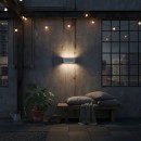 Ideal Lux 158822 kültéri fali lámpa Andromeda Grigio 1x60W|E27|IP55 - szürke