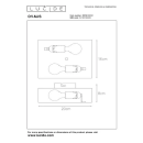 Lucide L122190202 fali lámpa OVALIS  E14