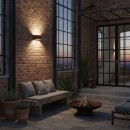 Ideal Lux 163536 kültéri fali lámpa Andromeda 1x60W|E27|IP55