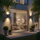 Ideal Lux 163611 kültéri fali lámpa Gun 2x60W|E27|IP54