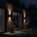 Ideal Lux 163611 kültéri fali lámpa Gun 2x60W|E27|IP54