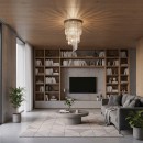 Ideal Lux 168920 mennyezetre szerelhető lámpa Carlton 8x40W|E14 - króm, átlátszó