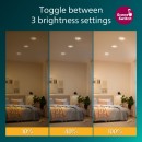 Philips 8721103038012 LED süllyeszthető lámpa Cilantro  | 5W integrált LED forrás | 500lm | 2700K | fehér