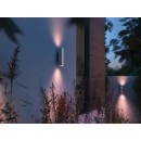 Philips Hue 17463/47/P7 kültéri fali lámpa Megjelenik 2x8W | 1200lm | 2000-6500K | RGB | IP44 - White and Color Ambience, rozsdamentes acél