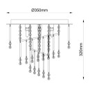 Zuma Line 003064-016648 mennyezetre szerelhető lámpa TERRE G9