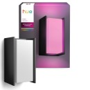 Philips Hue  8721103118578 LED kültéri oszloplámpa Turaco  | 8W integrált LED forrás | 1100lm | 2000-6500K | rgb - színes | fényerőszabályzó | antracit