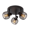 Lucide 77978/13/30 mennyezeti spotlámpa Maren 3x40W | E14 - fekete, állítható, szabályozható