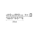 Emos DCGW04 LED karácsonyi fényfüzér - tobozok 1,7 m 1,2 W | 2xAA - meleg fehér, fehér