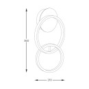 Zuma Line 003064-026633 LED fali lámpa RANDO integrált LED forrás