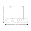 Zuma Line 003064-026626 LED mennyezeti függőlámpa BALBO integrált LED forrás