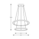 Zuma Line 003064-026647 LED mennyezeti függőlámpa BRENO integrált LED forrás