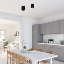 Rabalux 2049 mennyezetre szerelhető spotlámpa Kobald 1x42W | GU10 - fekete