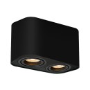 Rabalux 2053 mennyezetre szerelhető spotlámpa Kobald 2x42W | GU10 - fekete