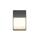 Trio 212160242 kültéri fali lámpa Mersey 2x40W | E14 | IP44 - alkonyérzékelő, antracit, házszám