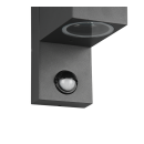 Trio 214269142 kültéri fali lámpa mozgásérzékelővel Roya 1x35W | GU10 | IP44 - antracit