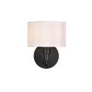 Trio 214470132 fali lámpa Cassio 1x40W | E27 - fekete, fehér
