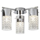 Rabalux 2195 fürdőszobai mennyezetre szerelhető lámpa Niagara 3x40W | E14 | IP44 - átlátszó, krómozott