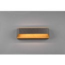 Trio 224819167 LED fali lámpa Arino 1x13,5W | 1500lm | 3000K - 3 fázisú fényerő-szabályozás, fa, antik nikkel