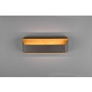 Trio 224819167 LED fali lámpa Arino 1x13,5W | 1500lm | 3000K - 3 fázisú fényerő-szabályozás, fa, antik nikkel