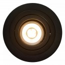 Lucide 22954/01/30 süllyesztett spotlámpa Tube 1x50W | GU10 - fekete, állítható, szabályozható