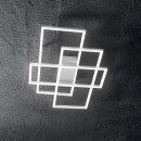 Ideal Lux 270661 LED mennyezetre szerelhető lámpa Frame 1x31W | 2700lm | 3000K - fekete