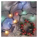 Emos D5AM04 karácsonyi fényfüzér Cherry 30m 300 LED | 6W | IP44 - többszínű időzítő, zöld
