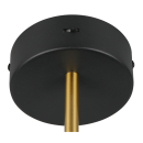 Trio T240270180 LED fali lámpa KEATON  | 10W integrált LED forrás | 1x1200lm | 2300+3000+4000K | Trio - SwitchDimmer | fekete | aranyszínű