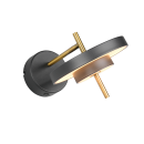 Trio T240270180 LED fali lámpa KEATON  | 10W integrált LED forrás | 1x1200lm | 2300+3000+4000K | Trio - SwitchDimmer | fekete | aranyszínű