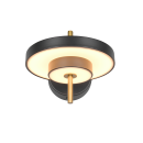 Trio T240270180 LED fali lámpa KEATON  | 10W integrált LED forrás | 1x1200lm | 2300+3000+4000K | Trio - SwitchDimmer | fekete | aranyszínű
