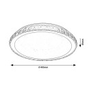 Rabalux 2420 LED mennyezeti lámpa Cressida 1x24W | 1720lm | 4000K - csillaghatás, fehér