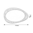 Rabalux 2427 LED mennyezeti lámpa Tamino 1x24W | 1200lm | 4000K - fautánzat, fehér