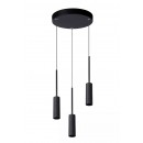 Lucide 24401/21/30 LED mennyezeti függőlámpa Tubule 3x7W | 3 x 644lm | 2700K - fekete