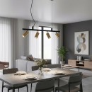 Ideális Lux 244624 függő mennyezeti spotcsillár Dynamite 4x28W | GU10 - matt sárgaréz