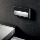 Ideal Lux 250854 LED fali lámpa Febe 1x6W | 490lm | 3000K | IP65 - antracit