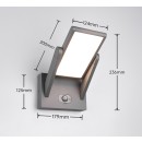 Trio T253769142 LED kültéri fali lámpa MALAWI  | 5W integrált LED forrás | 700lm | 2300+3000+4000K