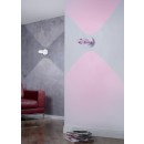 Trio 255410207 LED fali lámpa Vista 2x3,8W | 760lm | 3000-5000K | RGB - távirányító, szabályozható, állítható világítási hőmérséklet, memória funkció, WiZ, felső és alsó világítás, matt nikkel