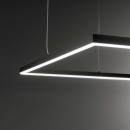 Ideal Lux 259161 LED mennyezeti függőlámpa Oracle Slim 1x33W | 2650lm | 3000K - fekete