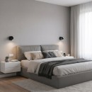 Ideal Lux 260617 LED fali lámpa Bean round 1x3,5W | 220lm | 3000K - kapcsoló a lámpán, fekete